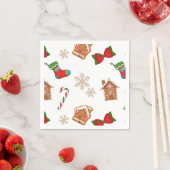 クリスマス・ジンジャーパン スタンダードカクテルナプキン (インサイチュ)