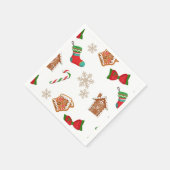 クリスマス・ジンジャーパン スタンダードカクテルナプキン (角)
