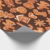 クリスマス・ジンジャーパン ラッピングペーパー (角)
