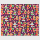 クリスマス・ジンジャーパン ラッピングペーパー (フラット)