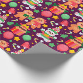 クリスマス・ジンジャーパン ラッピングペーパー (角)