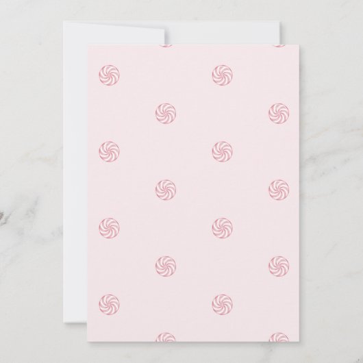 クリスマス・ジンジャーパン |第2誕生日 招待状 (裏面)