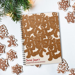 クリスマス　ジンジャーブレッドマン柄ノート ノートブック