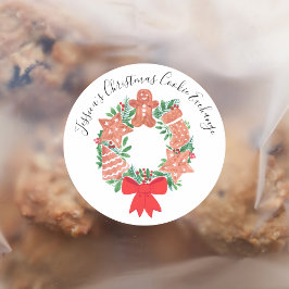 クリスマス ジンジャーブレッド クッキー交換会 ラウンドシール