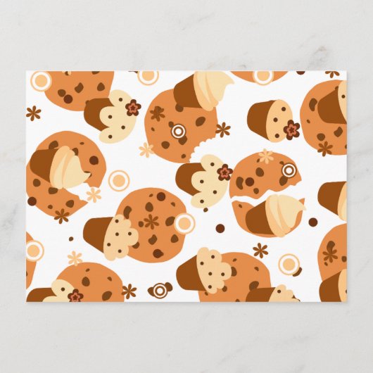 クリスマス・ジンジャーブレッド・クッキー性別がシャワーを明らかにする エンクロージャーカード (裏面)