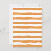 クリスマス・ジンジャーブレッド・クッキー性別がシャワーを明らかにする 招待状 (裏面)