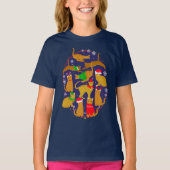クリスマス・ジンジャー・キャッツ Tシャツ (正面)