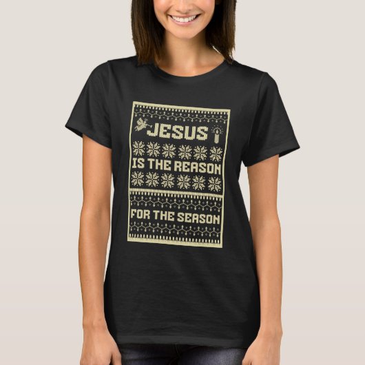 クリスマス ジーザス・イズ・ザ・リーズン・フォー・ザ・シーズン Tシャツ (正面)