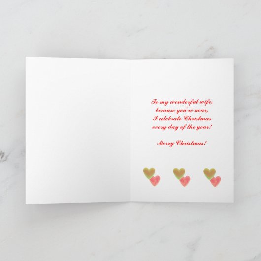 クリスマス・スウィート・ハートズ・フォー・ウィザーズ シーズンカード (内部)