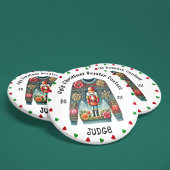 クリスマス・スウェーター・ジャッジ 缶バッジ