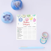 クリスマス・スカッタゴリーズ ゲーム カード フライヤー (シングル)