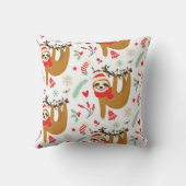 クリスマス スカンク柄 クッション (裏面)