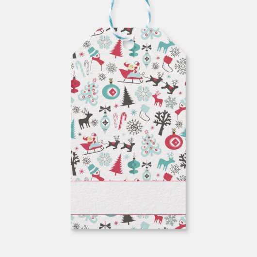 クリスマス・スカンジナビアの贈り物ラベル ギフトタグ (裏面)