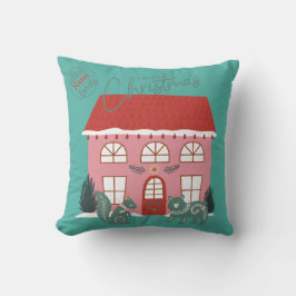 クリスマス、スカンジナビアデザイン-名前をカスタムする クッション