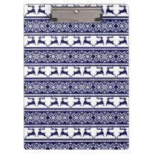 クリスマス、スカンジナビアフォークブルー&ホワイト