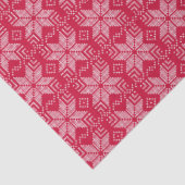 クリスマス、スカンジナビア、赤、白、雪片。 薄葉紙 (詳細)