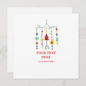 クリスマス スカンディ ミニマル シンプル ホリデー (正面/裏面)