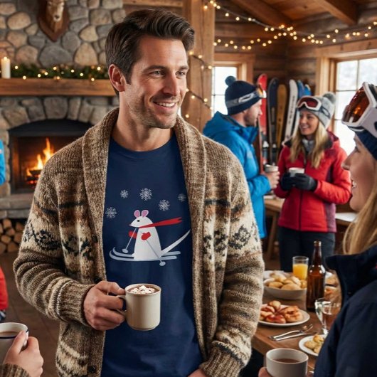 クリスマス スキーマウス 楽しいアプレスキーパーティー Tシャツ