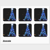 クリスマス スクエアシール (シート)