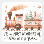 クリスマス スクエアシール (正面)