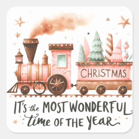 クリスマス スクエアシール (正面)