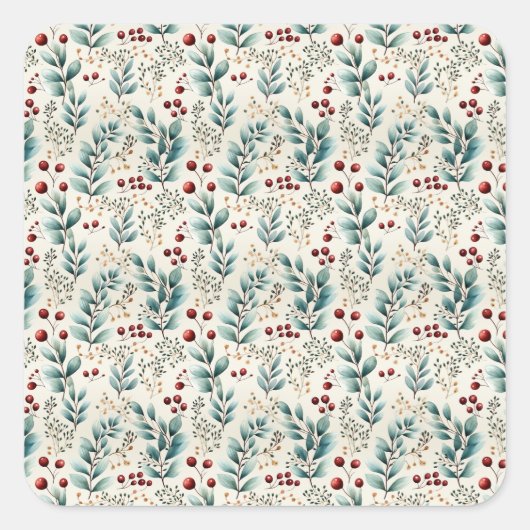 クリスマス スクエアシール (正面)