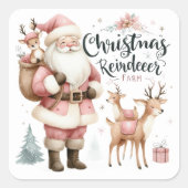 クリスマス スクエアシール (正面)
