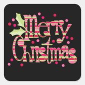 クリスマス スクエアシール (正面)