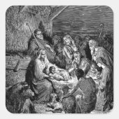 クリスマス スクエアシール (正面)