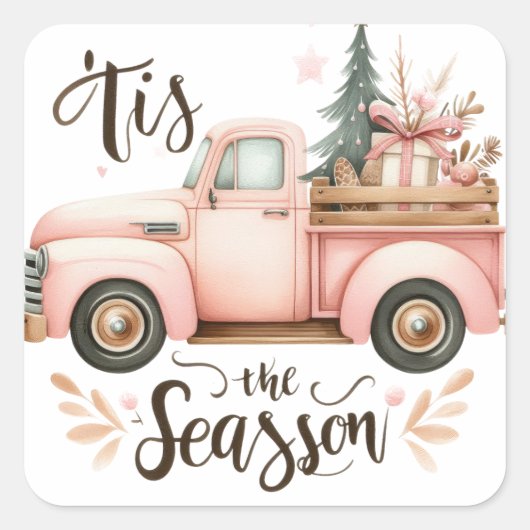 クリスマス スクエアシール (正面)