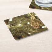 クリスマス スクエアペーパーコースター (アングル)