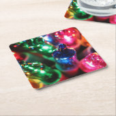 クリスマス スクエアペーパーコースター (アングル)