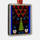 クリスマス・スクエア・プレミアム・オーナメント・ブラック メタルオーナメント (右)