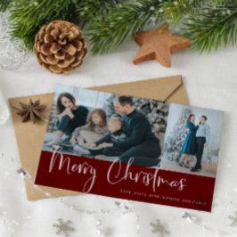 クリスマス スクリプト 2 フォト コラージュ ホリデー 赤