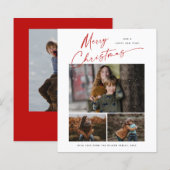 クリスマス スクリプト 3 写真 クリスマスカード (正面/裏面)