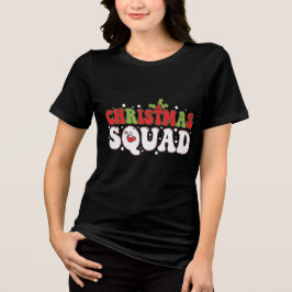 クリスマス・スクワッド | 楽しいホリデーチームデザイン トライブレンドTシャツ