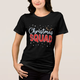 クリスマス・スクワッド | 楽しいホリデーチームデザイン トライブレンドTシャツ