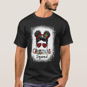 クリスマス・スクワッド Xmasツリーライト ヒョウ柄 メッシー・バン Tシャツ