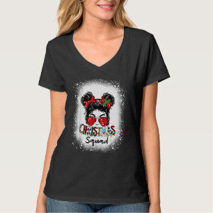 クリスマス・スクワッド Xmasツリーライト ヒョウ柄 メッシー・バン Tシャツ
