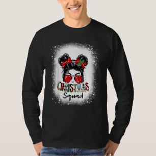 クリスマス・スクワッド Xmas ツリー ライト レオパード メッシー・バン Tシャツ
