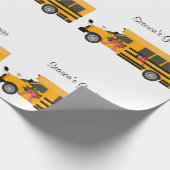 クリスマス·スクール·チルドパーソナライズされたレンズ ラッピングペーパー (角)