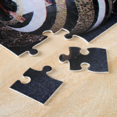 クリスマス-スコッチテリア-ペイズリー ジグソーパズル (側面)