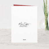 クリスマス・スコティッシュ・テリア・オンファー カード (裏面)