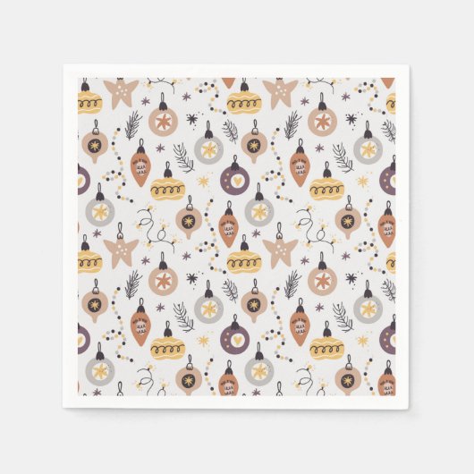 クリスマス スタンダードカクテルナプキン (正面)