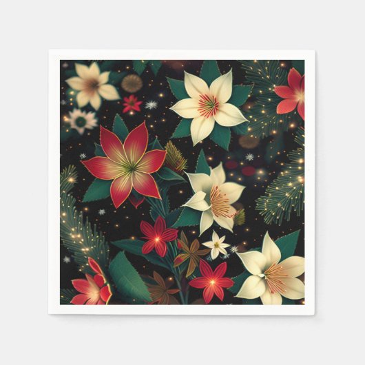 クリスマス スタンダードカクテルナプキン (正面)