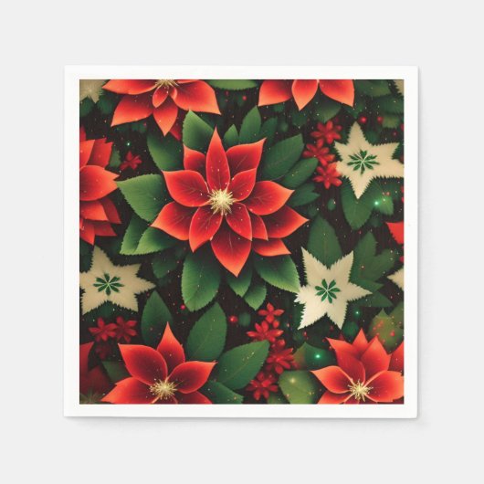 クリスマス スタンダードカクテルナプキン (正面)