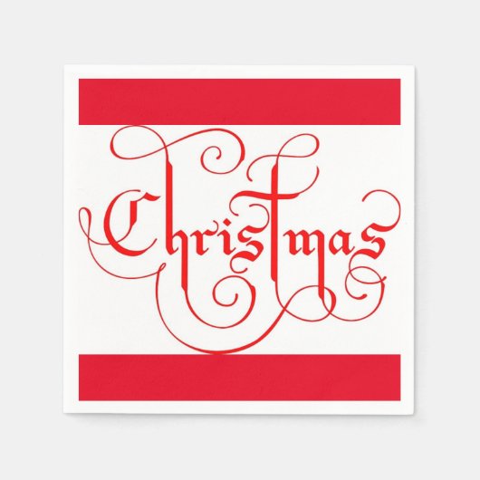 クリスマス スタンダードカクテルナプキン (正面)