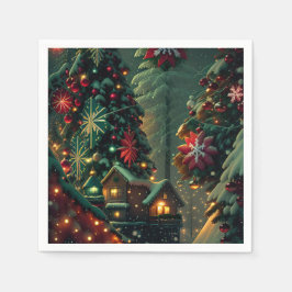 クリスマス スタンダードカクテルナプキン