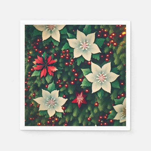 クリスマス スタンダードカクテルナプキン (正面)