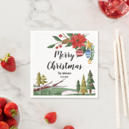 クリスマス スタンダードカクテルナプキン